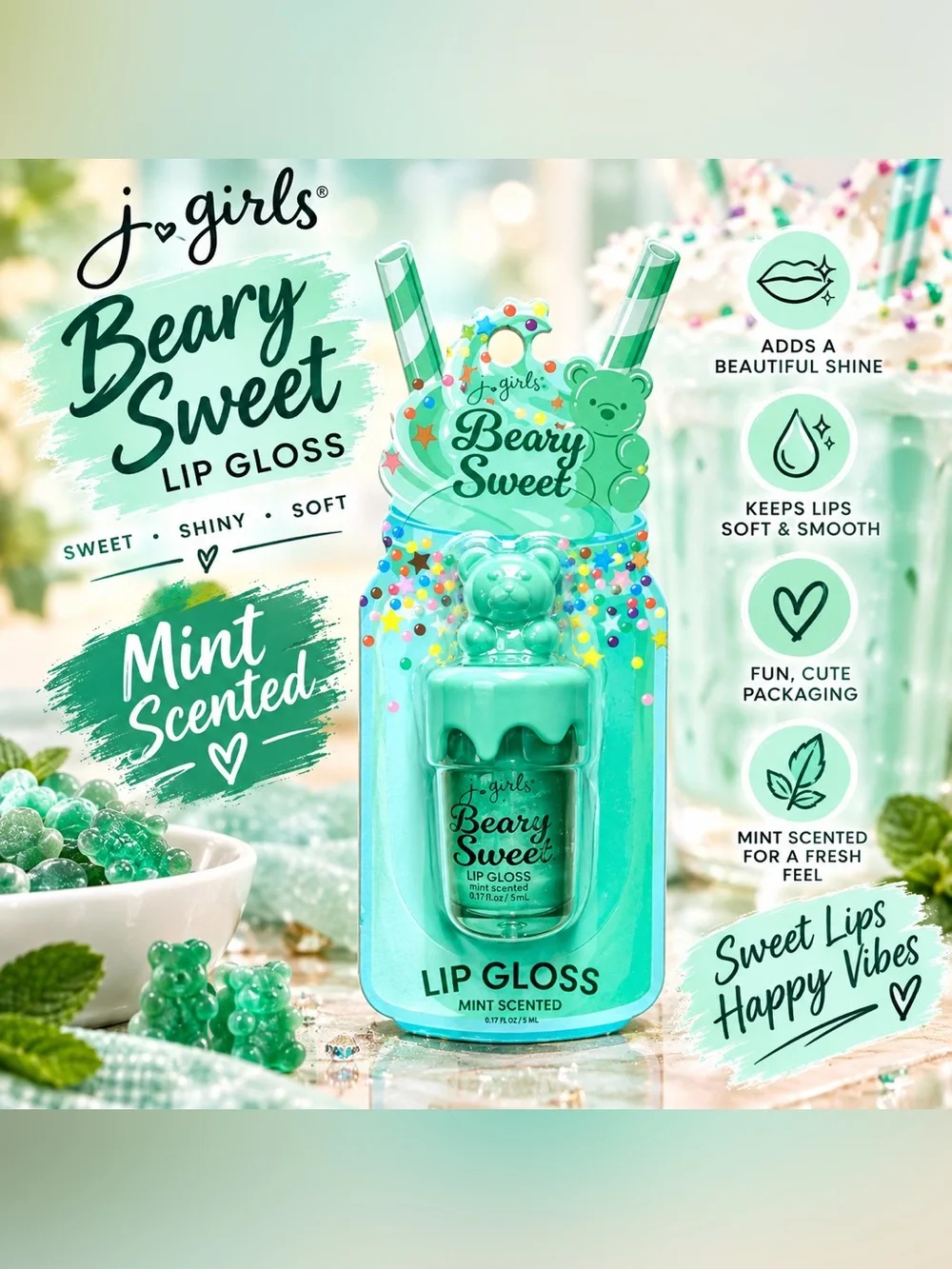 ✨ NEW ✨ Beary Sweet Mint Scented Lip Gloss ✨